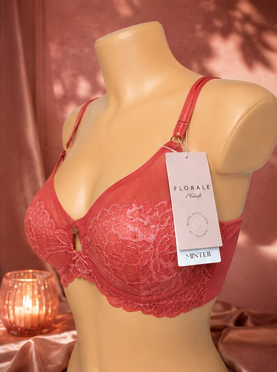 Triumph Wild Peony Florale W01 biustonosz minimizer 75C - ujęcie z boku