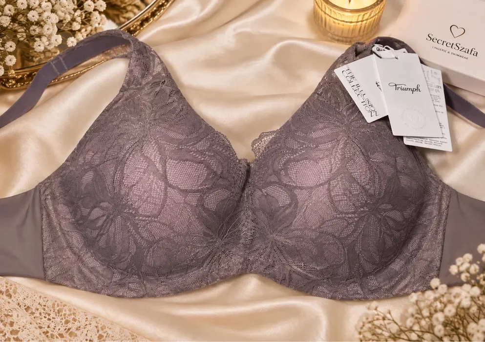 Triumph Body Make-Up Illusion Lace WP 90C Pigeon Grey - przód