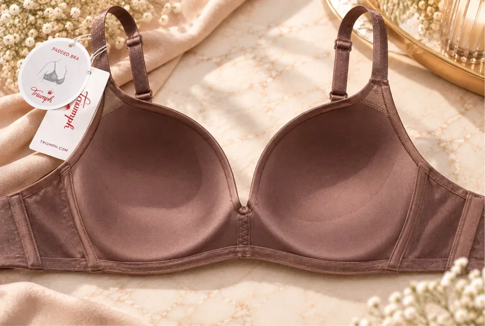 Triumph Body Make-Up Soft Touch 75B Rose Brown - wnętrze miseczek